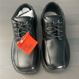 NWT Deer Stags Toddler 9.5 Black Dress Shoe